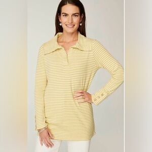 J. Jill Soft Knit Collared Tunic- Size Medium PETITE
